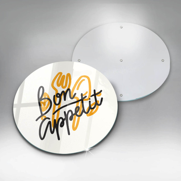 Tábua para cozinha A inscrição Bon Appetit