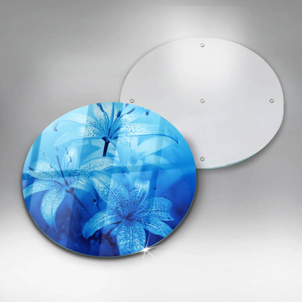 Tábua para corte Flores azuis