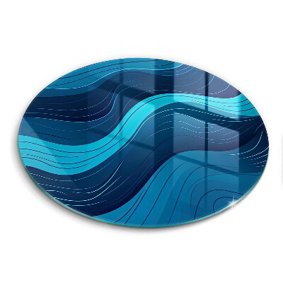 Tábua de cortar alimentos Ondas abstratas