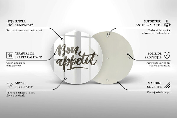 Tábua de corte A inscrição Bon Appetit