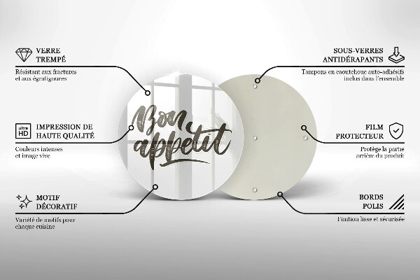 Tábua de corte A inscrição Bon Appetit