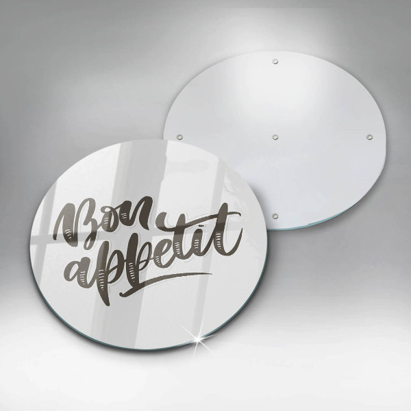 Tábua de corte A inscrição Bon Appetit