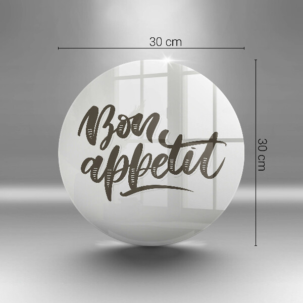 Tábua de corte A inscrição Bon Appetit