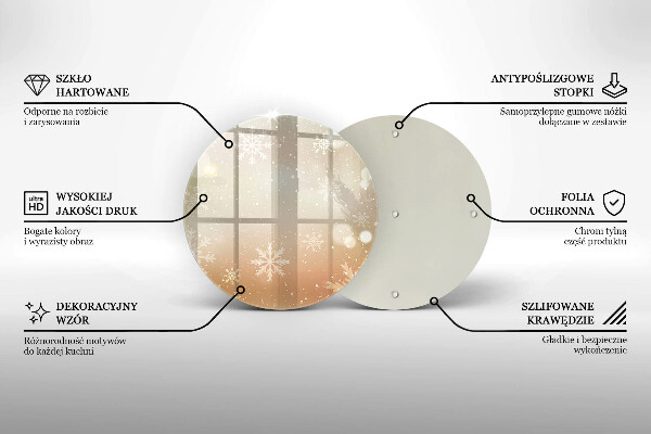 Tábua cozinha Flocos de neve