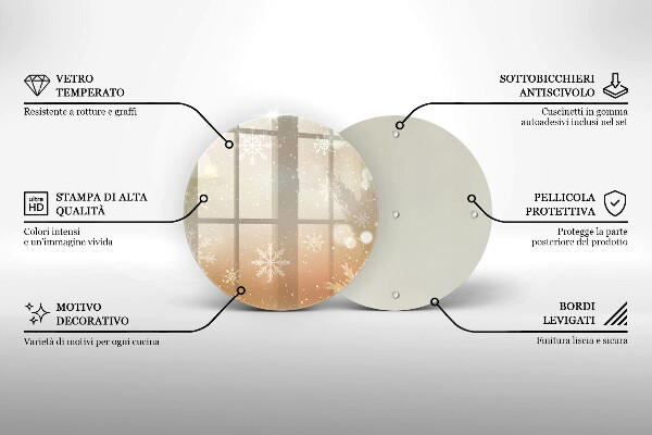 Tábua cozinha Flocos de neve