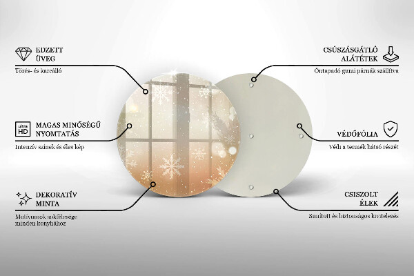 Tábua cozinha Flocos de neve