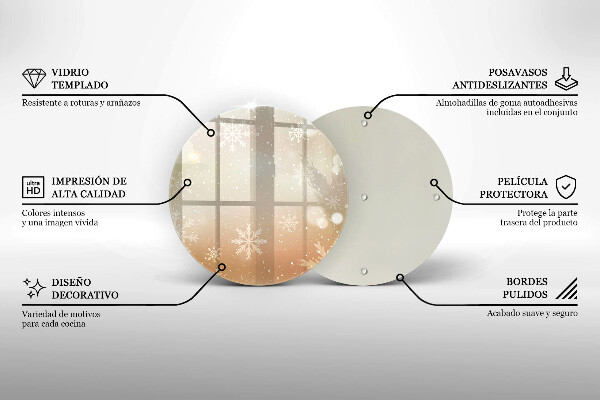 Tábua cozinha Flocos de neve