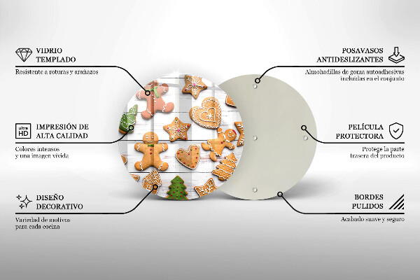 Tábua para cozinha Biscoito de gengibre de Natal
