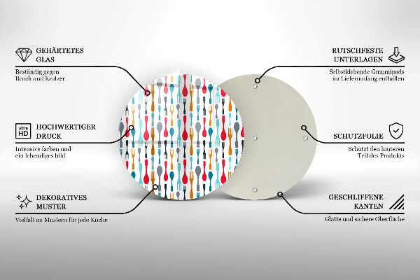 Tábua para corte Ilustração de uma colher