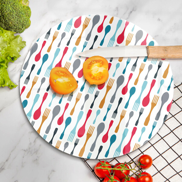 Tábua para corte Ilustração de uma colher