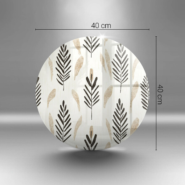 Tábua de vidro Plantas Boho