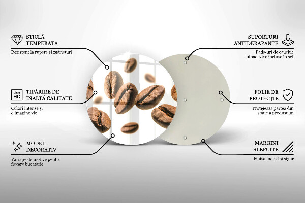 Tábua de cortar alimentos Grãos de café