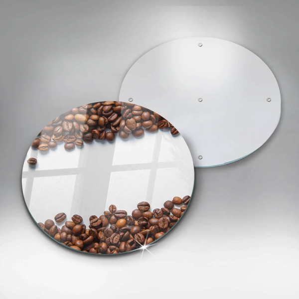Tábua de corte de vidro Grãos de café