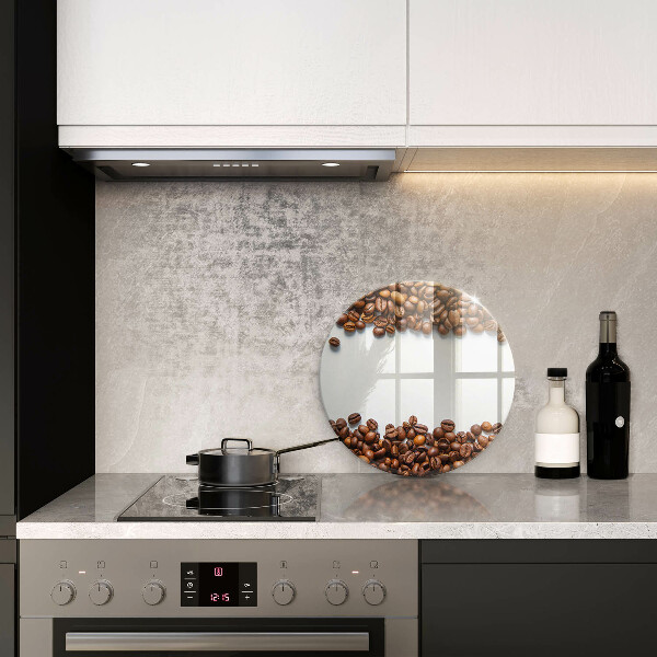 Tábua de corte de vidro Grãos de café