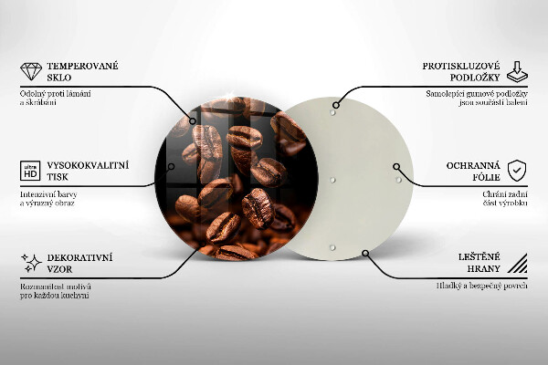 Tábua para cozinha Grãos de café marrons