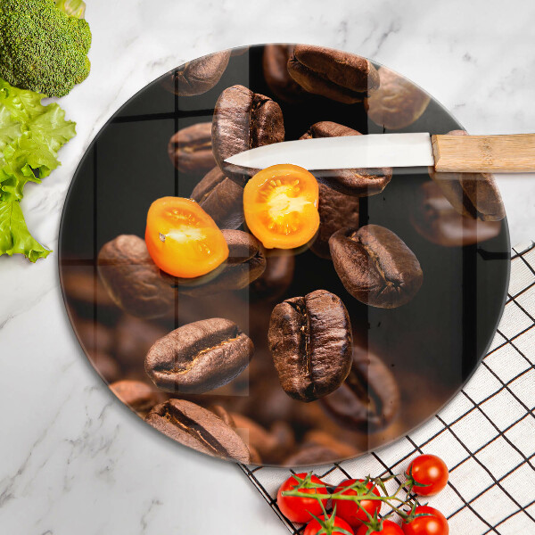 Tábua para cozinha Grãos de café marrons