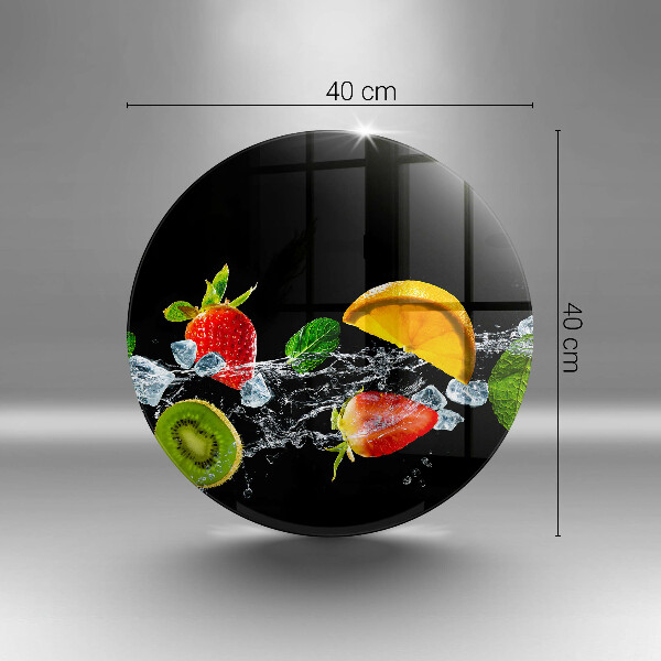 Tábua de cortar alimentos Fruta na água