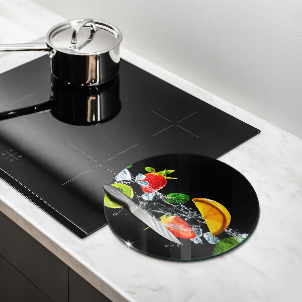 Tábua de cortar alimentos Fruta na água