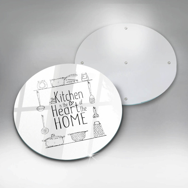 Tábua de vidro Inscrição, frase