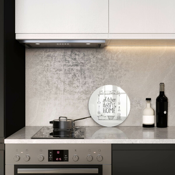 Tábua de vidro Inscrição, frase