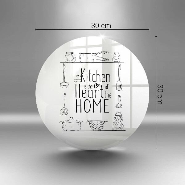 Tábua de vidro Inscrição, frase