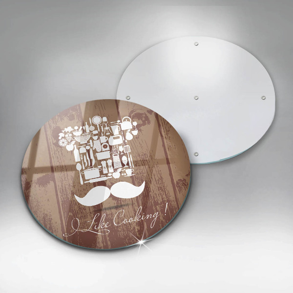 Tábua de cortar alimentos A inscrição eu gosto de cozinhar