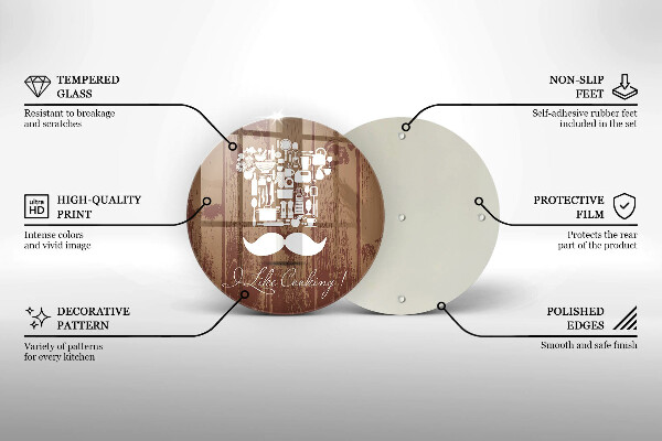 Tábua de cortar alimentos A inscrição eu gosto de cozinhar