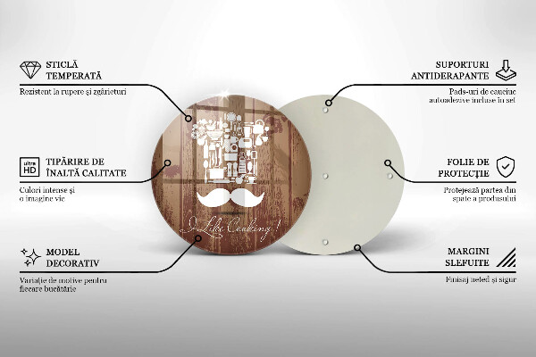 Tábua de cortar alimentos A inscrição eu gosto de cozinhar