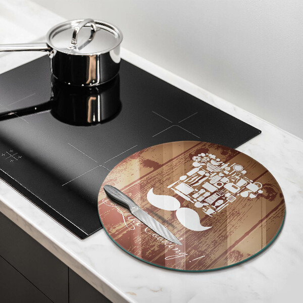 Tábua de cortar alimentos A inscrição eu gosto de cozinhar