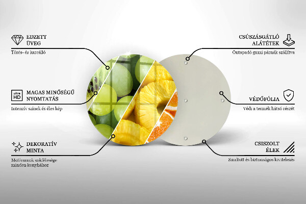 Tábua de corte Frutas coloridas