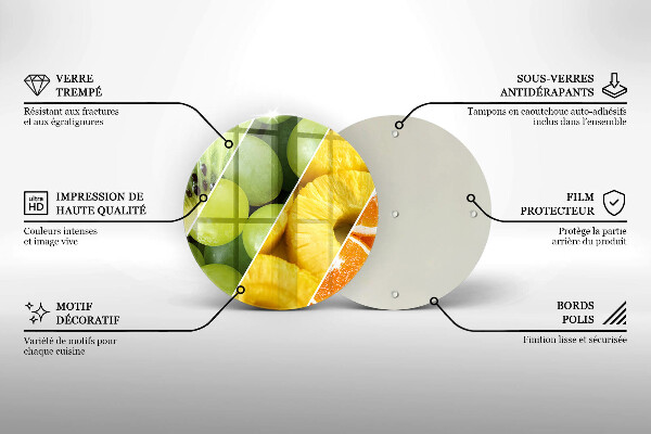 Tábua de corte Frutas coloridas
