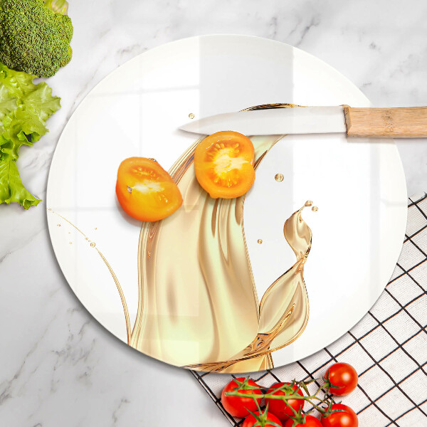 Tábua de corte de vidro Azeite