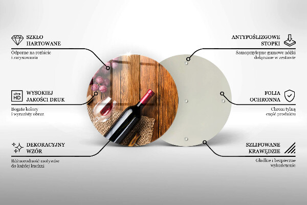 Tábua de cortar alimentos Uma garrafa de vinho tinto