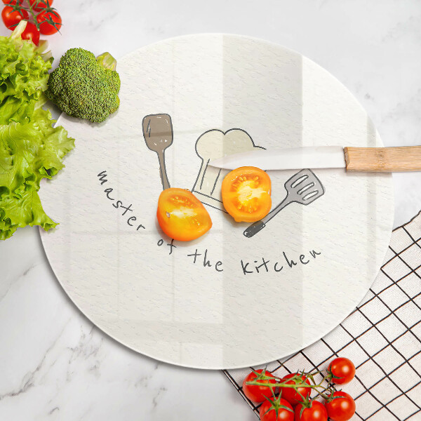 Tábua de corte de vidro Mestre da Cozinha