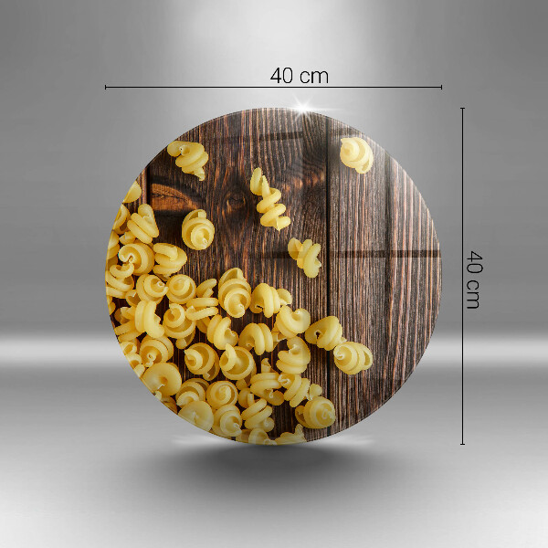 Tábua de cortar de vidro Massa na mesa