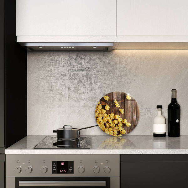 Tábua de cortar de vidro Massa na mesa