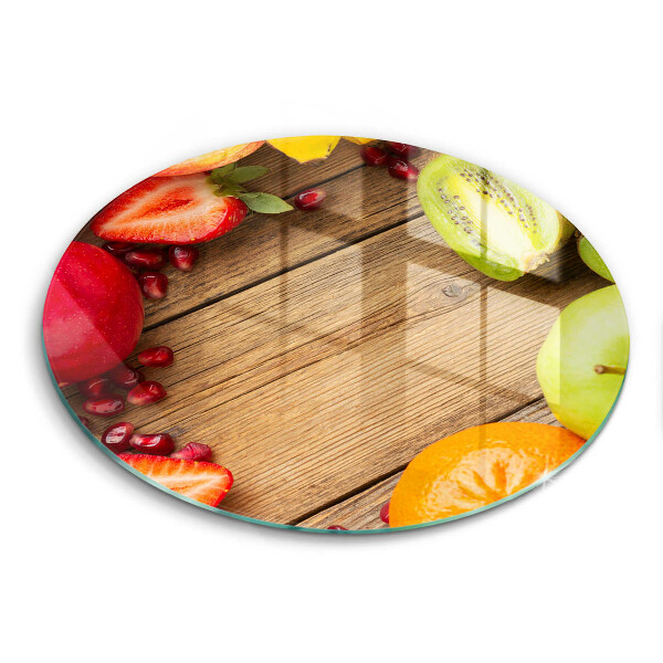 Tábua de cortar de vidro Fruta fresca