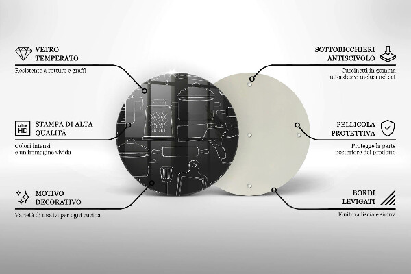 Tábua de corte Acessórios de cozinha de desenho animado