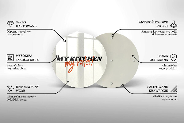 Tábua cozinha A inscrição Minha cozinha minhas regras