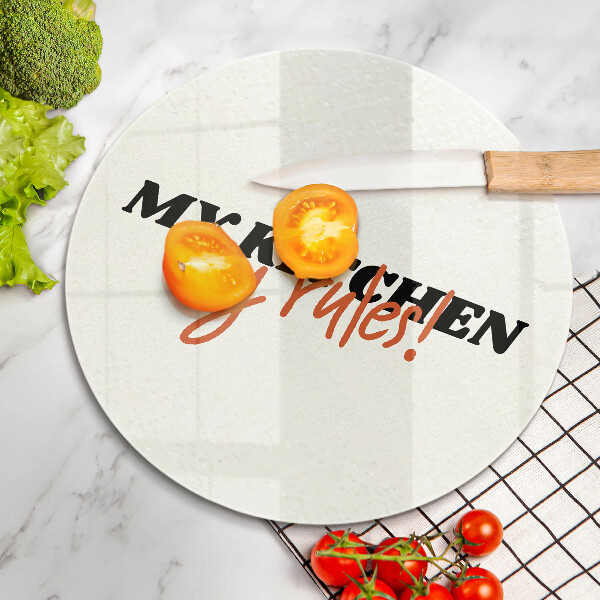 Tábua cozinha A inscrição Minha cozinha minhas regras