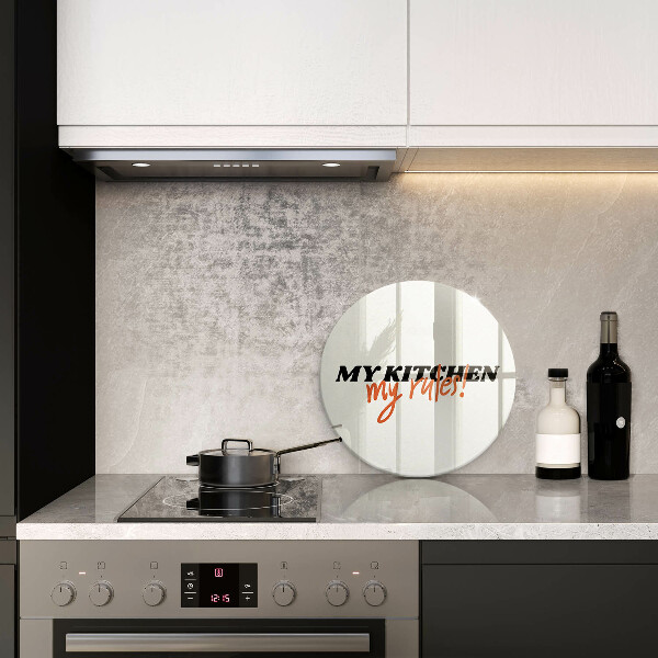 Tábua cozinha A inscrição Minha cozinha minhas regras