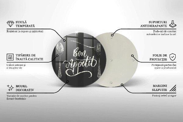Tábua para cozinha A inscrição Bon Appetit