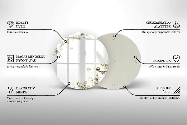 Tábua para corte Decorações de inverno