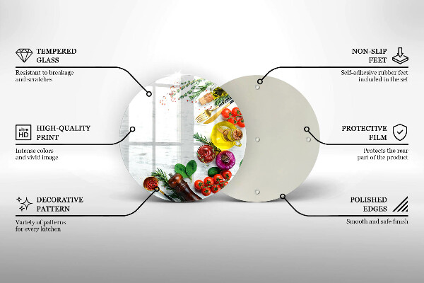 Tábua de cortar alimentos Vegetais e especiarias