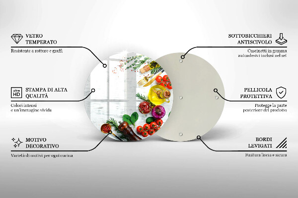 Tábua de cortar alimentos Vegetais e especiarias
