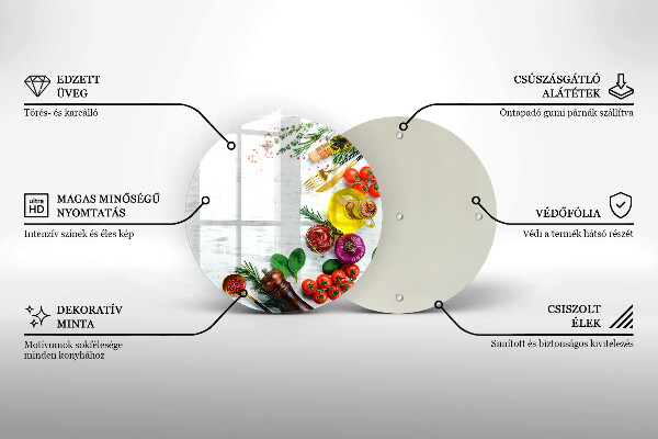 Tábua de cortar alimentos Vegetais e especiarias
