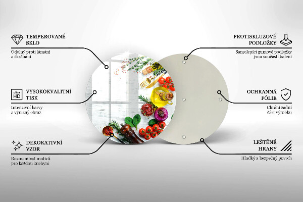 Tábua de cortar alimentos Vegetais e especiarias