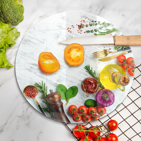 Tábua de cortar alimentos Vegetais e especiarias