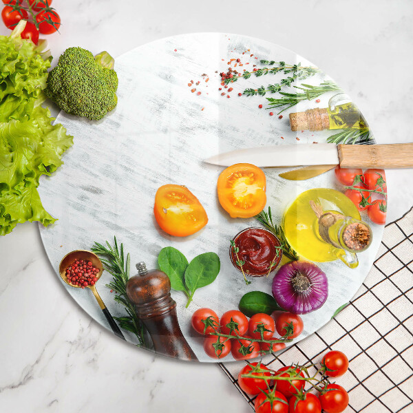 Tábua de cortar alimentos Vegetais e especiarias