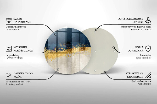 Tábua de corte Ouro abstrato